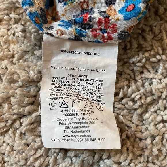 Tory Burch Wildflower Off the Shoulder Floral Print Playsuit Size Medium EUC - Picture 6 of 12